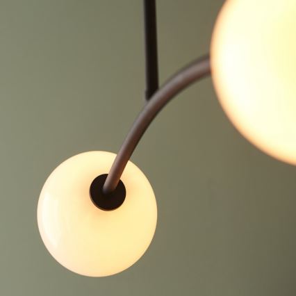 Endon 92940 - Pendel på stang BALANCE 4xG9/3W/230V sort/hvid