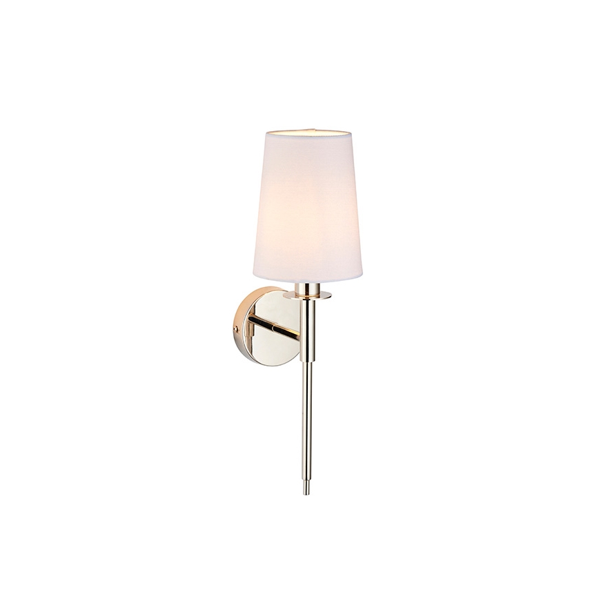 Endon 92949 - Væglampe 1xE14/6W/230V hvid/poleret krom