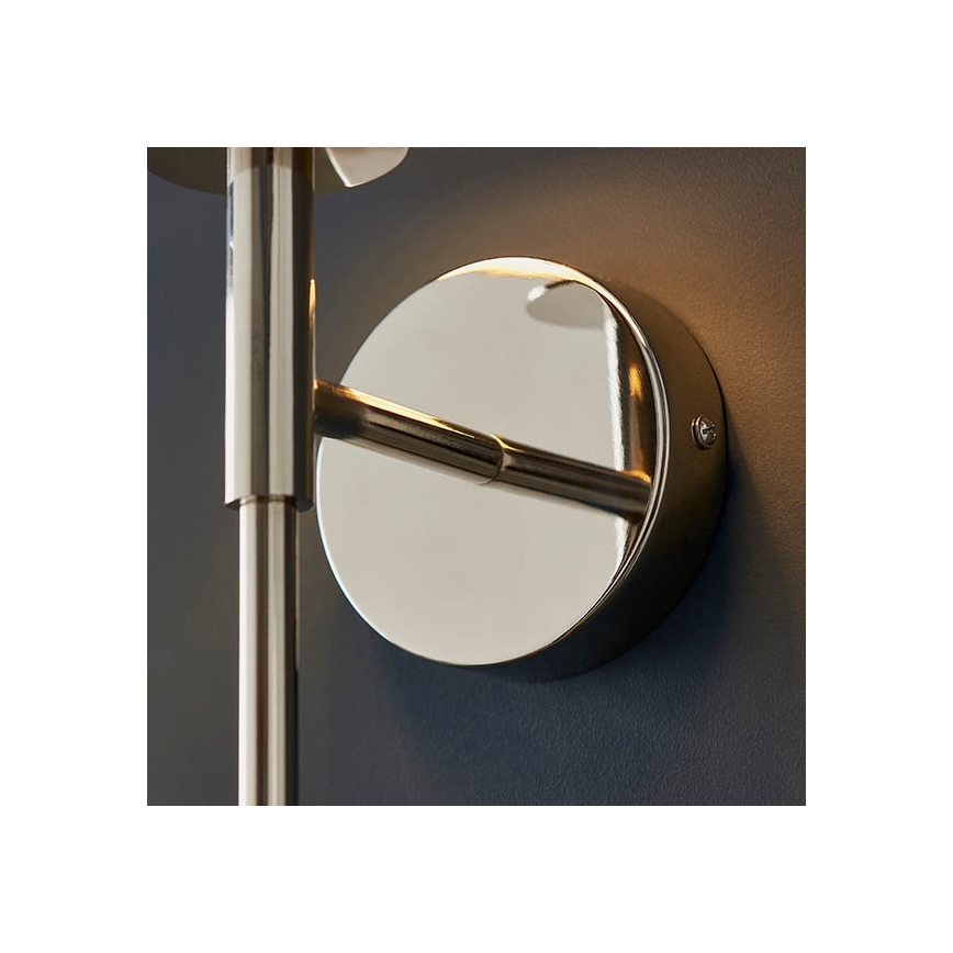 Endon 92949 - Væglampe 1xE14/6W/230V hvid/poleret krom