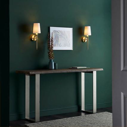 Endon 92955 - Væglampe 1xE14/6W/230V hvid/guld