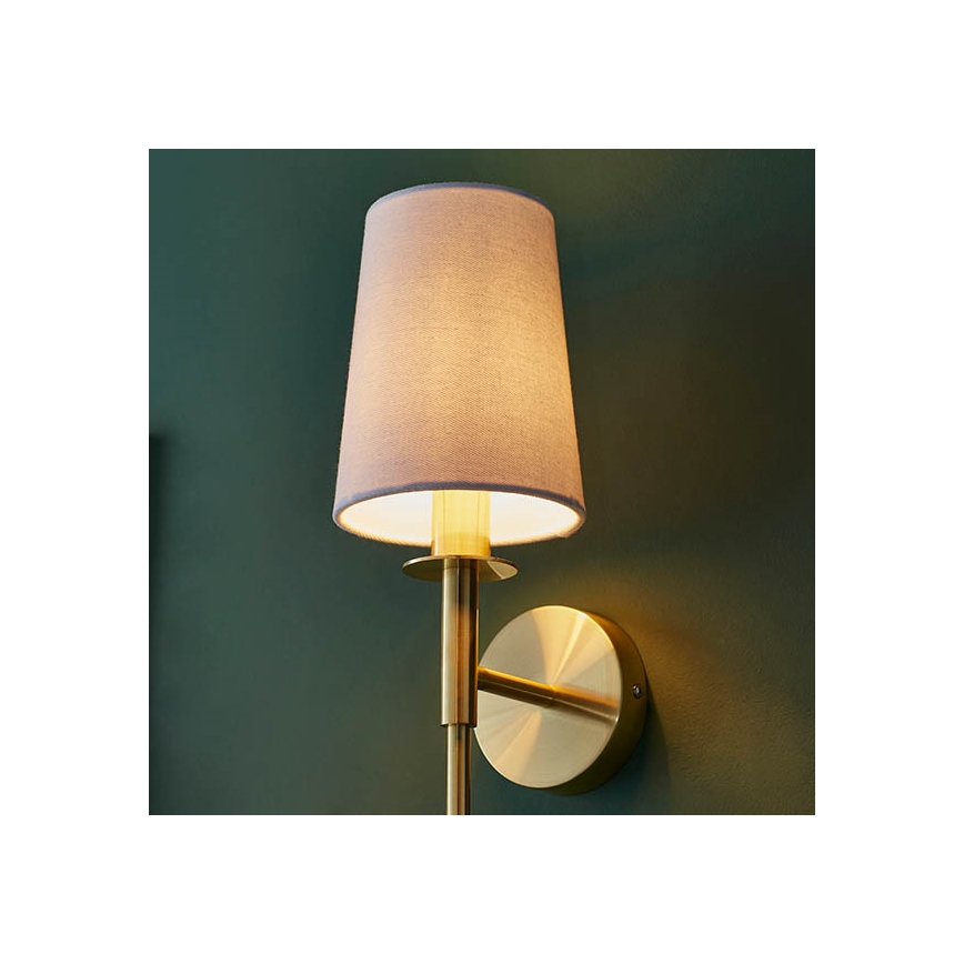 Endon 92955 - Væglampe 1xE14/6W/230V hvid/guld