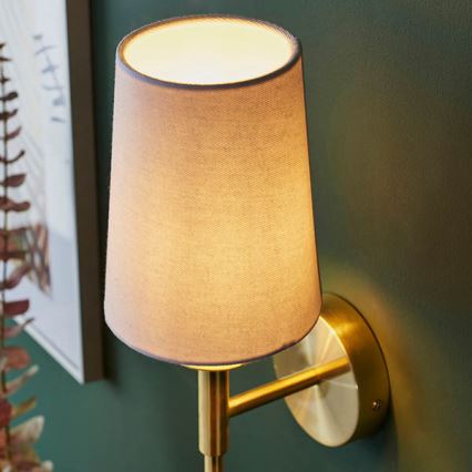 Endon 92955 - Væglampe 1xE14/6W/230V hvid/guld