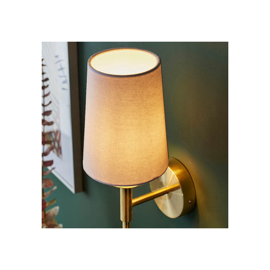 Endon 92955 - Væglampe 1xE14/6W/230V hvid/guld