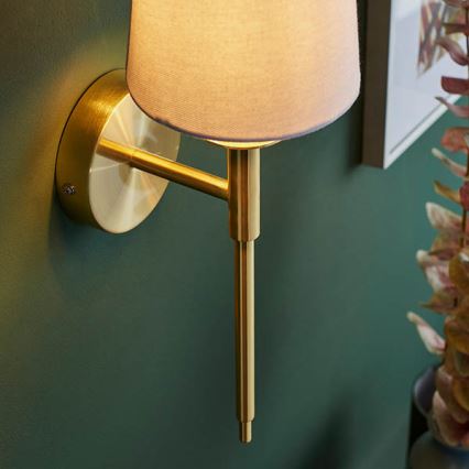 Endon 92955 - Væglampe 1xE14/6W/230V hvid/guld