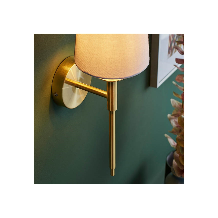 Endon 92955 - Væglampe 1xE14/6W/230V hvid/guld
