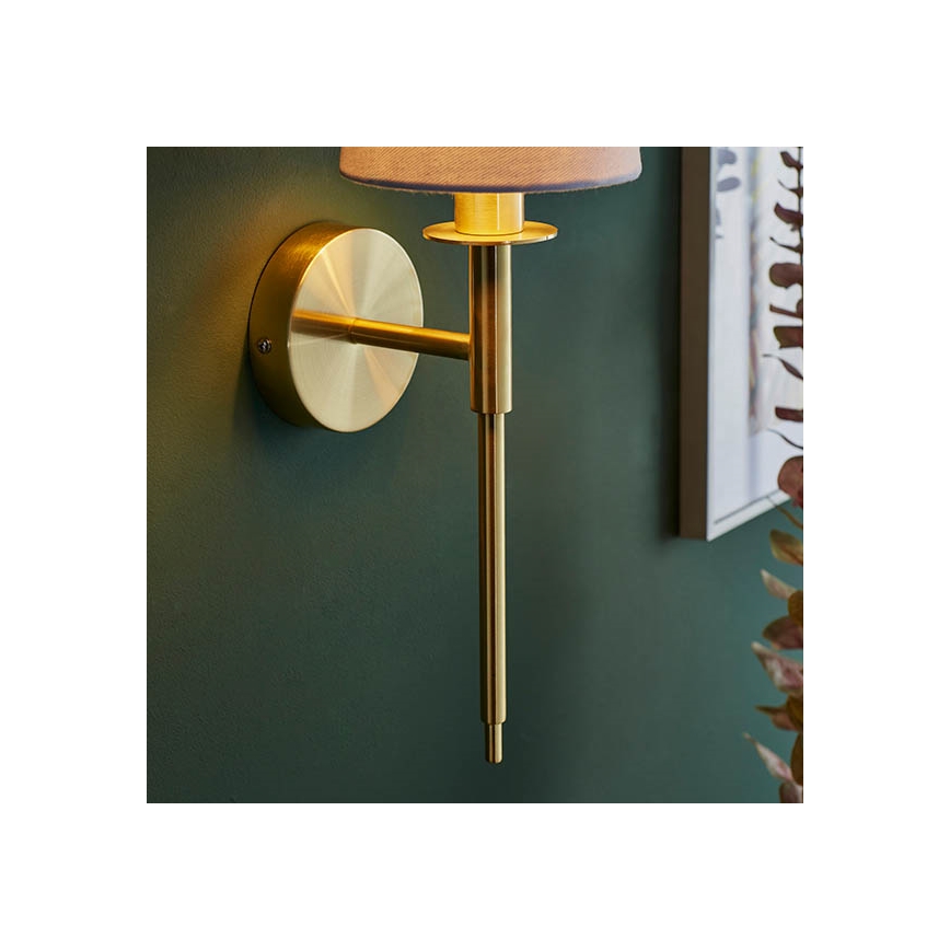 Endon 92955 - Væglampe 1xE14/6W/230V hvid/guld