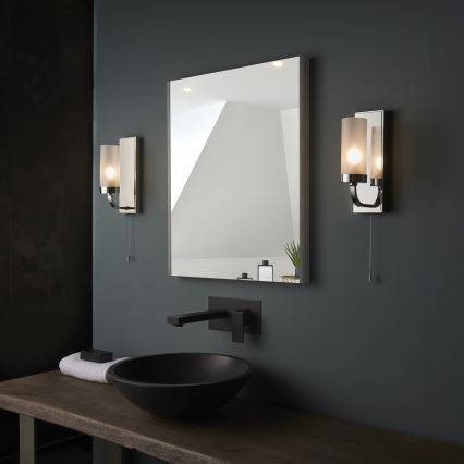 Endon 92960 - Badeværelses væglampe EDREA 1xG9/3W/230V IP44 blank krom