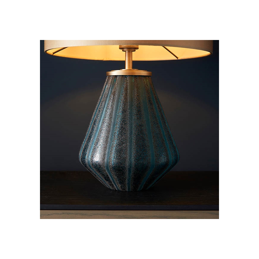 Endon 93059 - Bordlampe ALYSSIA 1xE27/10W/230V guld/blå