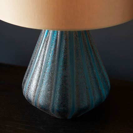 Endon 93059 - Bordlampe ALYSSIA 1xE27/10W/230V guld/blå
