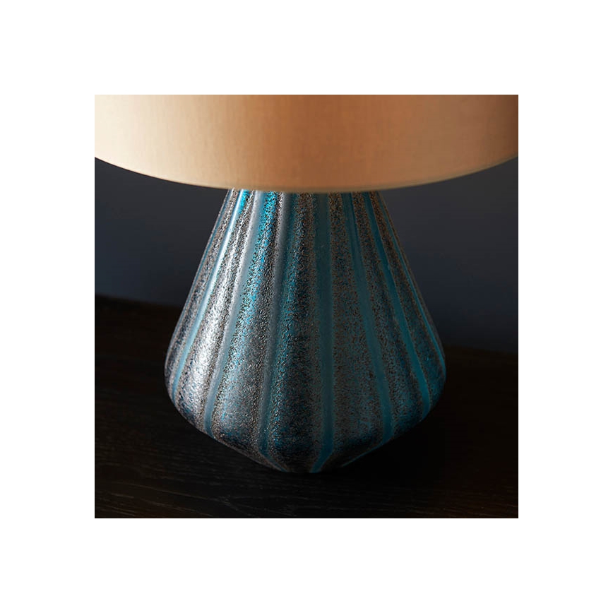 Endon 93059 - Bordlampe ALYSSIA 1xE27/10W/230V guld/blå