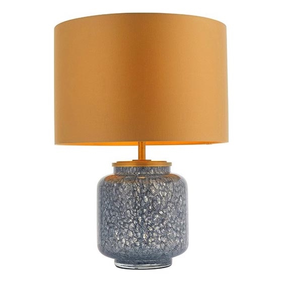 Endon 93067 - Bordlampe ZINNIA 1xE27/10W/230V blå/guld