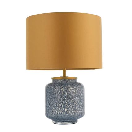 Endon 93067 - Bordlampe ZINNIA 1xE27/10W/230V blå/guld