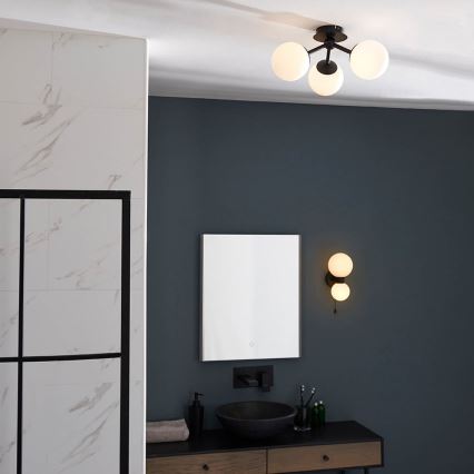 Endon 93489 - Badeværelsesloftlampe FRIO 3xG9/3W/230V IP44 sort