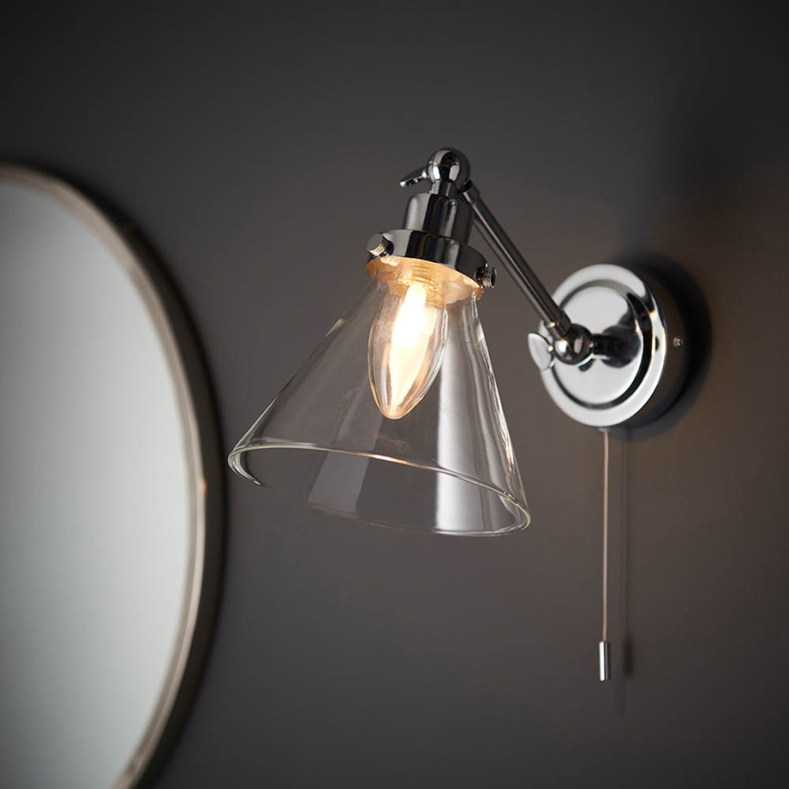 Endon 93853 - Vægspot til badeværelse FARADAY 1xG9/3W/230V IP44 skinnende krom