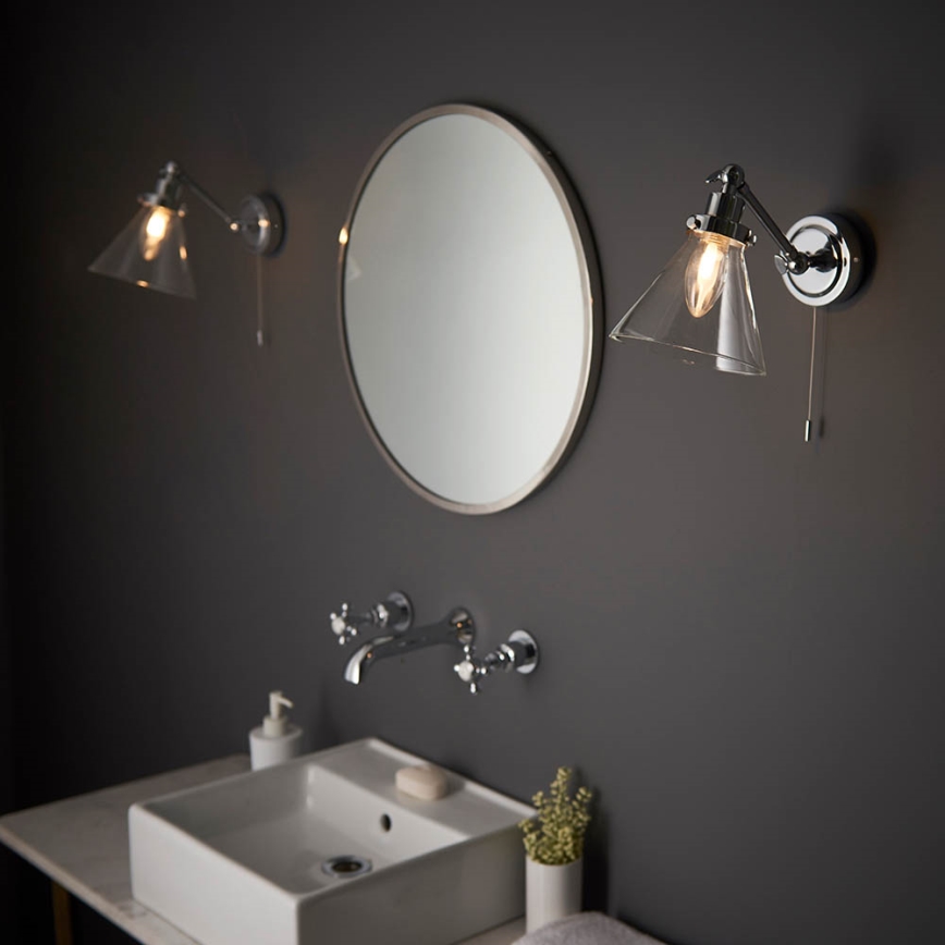Endon 93853 - Vægspot til badeværelse FARADAY 1xG9/3W/230V IP44 skinnende krom