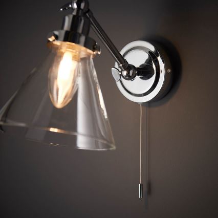 Endon 93853 - Vægspot til badeværelse FARADAY 1xG9/3W/230V IP44 skinnende krom