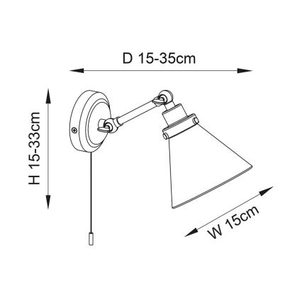 Endon 93853 - Vægspot til badeværelse FARADAY 1xG9/3W/230V IP44 skinnende krom