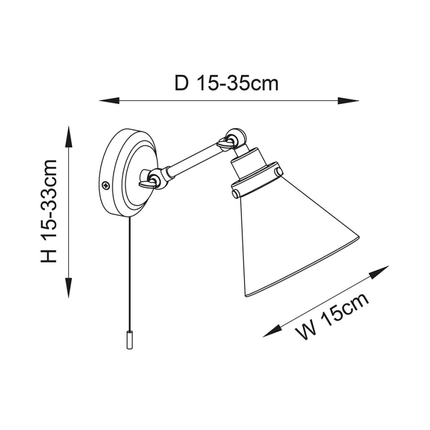 Endon 93854 - Vægspot til badeværelse FARADAY 1xG9/3W/230V IP44 guldfarvet