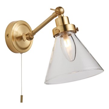Endon 93854 - Vægspot til badeværelse FARADAY 1xG9/3W/230V IP44 guldfarvet