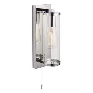 Endon 94074 - Væglampe til badeværelse TAYLOR 1xE27/10W/230V IP44 skinnende krom