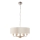 Endon 94357 - Lysekrone med kæde HIGHCLERE 6xE14/40W/230V Ø 55 cm beige/mat krom