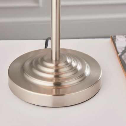 Endon 94369 - Bordlampe HIGHCLERE 3xE14/18W/230V beige/mat krom