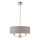 Endon 94377 - Pendel med kædeophæng HIGHCLERE 3xE14/40W/230V grå/skinnende krom diameter 45 cm