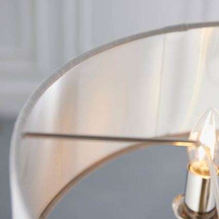 Endon 94377 - Pendel med kædeophæng HIGHCLERE 3xE14/40W/230V grå/skinnende krom