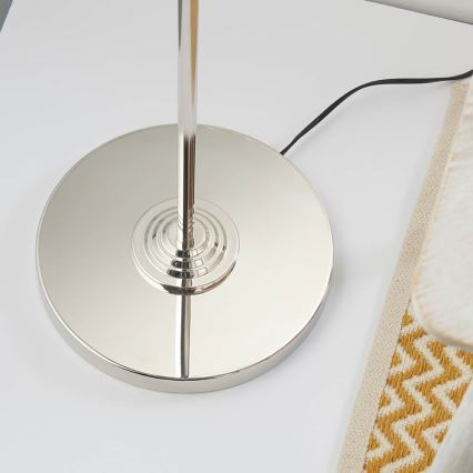Endon 94378 - Gulvlampe HIGHCLERE 1xE14/40W/230V grå/skinnende krom