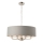 Endon 94415 - Pendel med kædeophæng HIGHCLERE 8xE14/40W/230V grå/skinnende krom diameter 70 cm