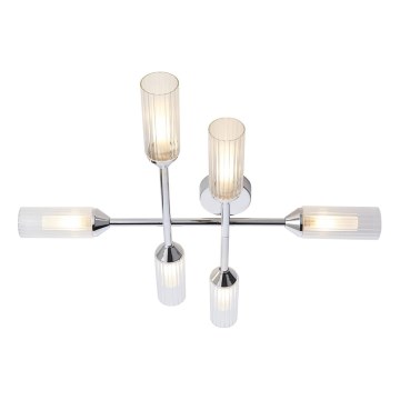 Endon 95045 - Loftlampe til badeværelse NATORI 6xG9/3W/230V IP44 skinnende krom