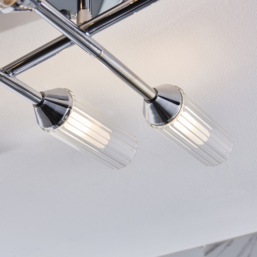 Endon 95045 - Loftlampe til badeværelse NATORI 6xG9/3W/230V IP44 skinnende krom