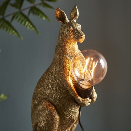 Endon 95075 - Bordlampe KANGAROO 1xE27/10W/230V guld