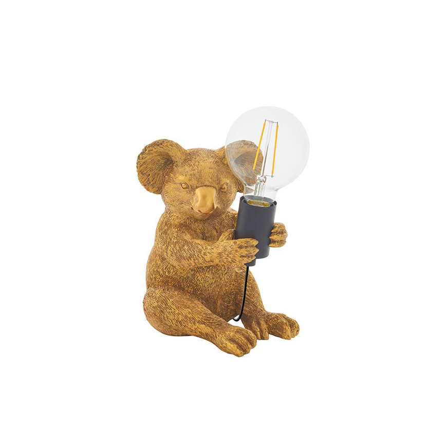 Endon 95082 - Bordlampe KOALA 1xE27/10W/230V guldfarvet