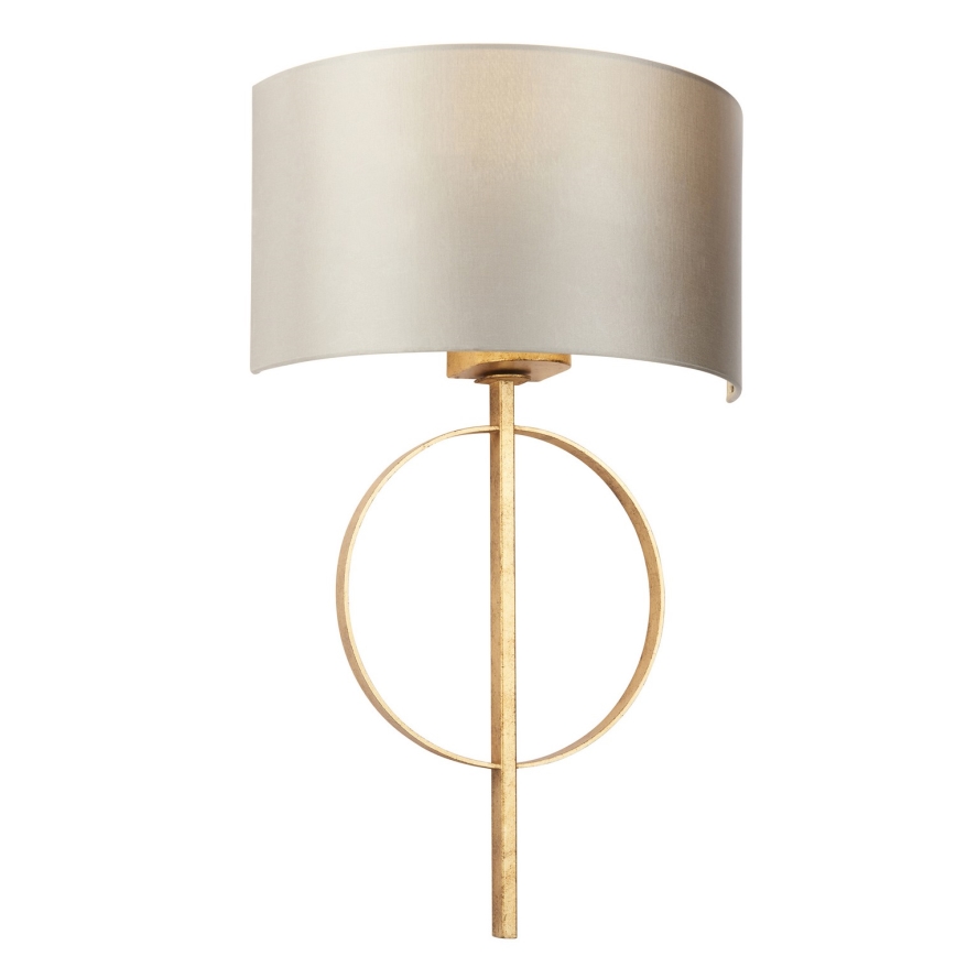 Endon 95210 - Væglampe 1xE27/10W/230V grå/messing