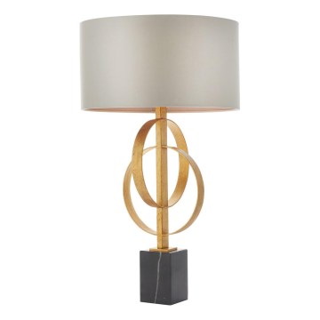 Endon 95213 - Bordlampe 1xE27/10W/230V grå/messing/sort