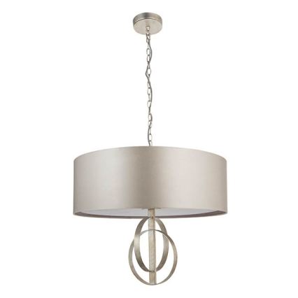 Endon 95215 - Lysekrone med kæde 5xE27/10W/230V Ø 70 cm grå