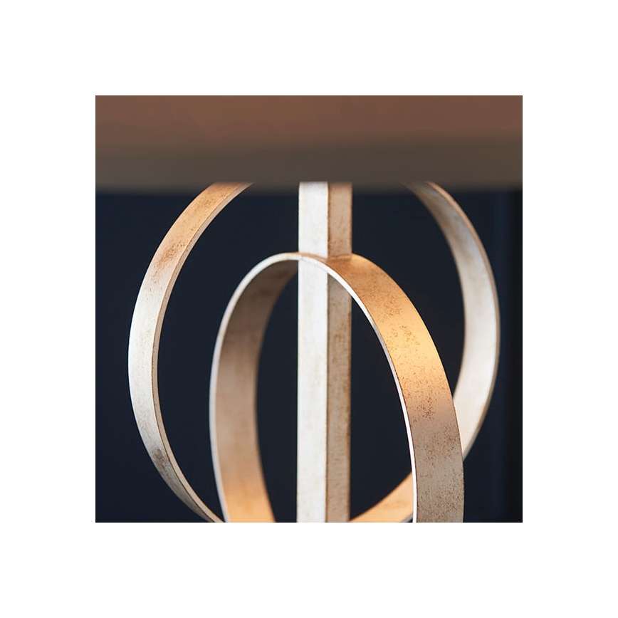 Endon 95216 - Lysekrone på kæde 3xE27/10W/230V Ø 60 cm grå