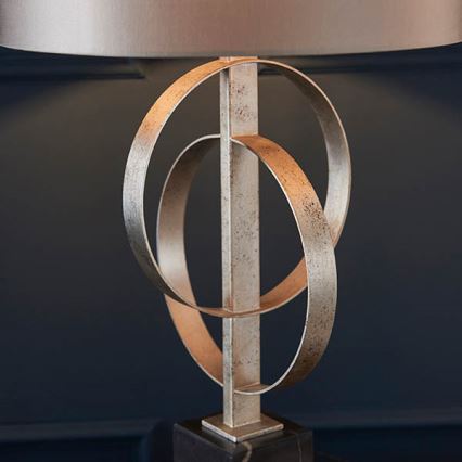 Endon 95217 - Bordlampe 1xE27/10W/230V grå/sort