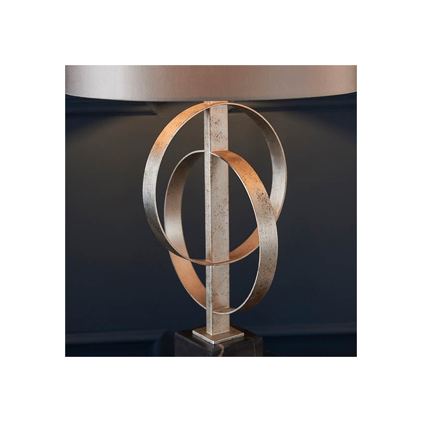 Endon 95217 - Bordlampe 1xE27/10W/230V grå/sort