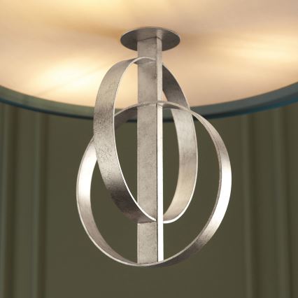 Endon 95224 - Kædeophængt lysekrone 3xE27/10W/230V Ø 60 cm blå/grå