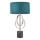 Endon 95225 - Bordlampe 1xE27/10W/230V blå/grå/sort