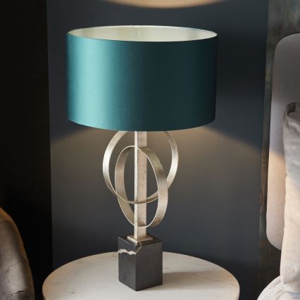 Endon 95225 - Bordlampe 1xE27/10W/230V blå/grå/sort