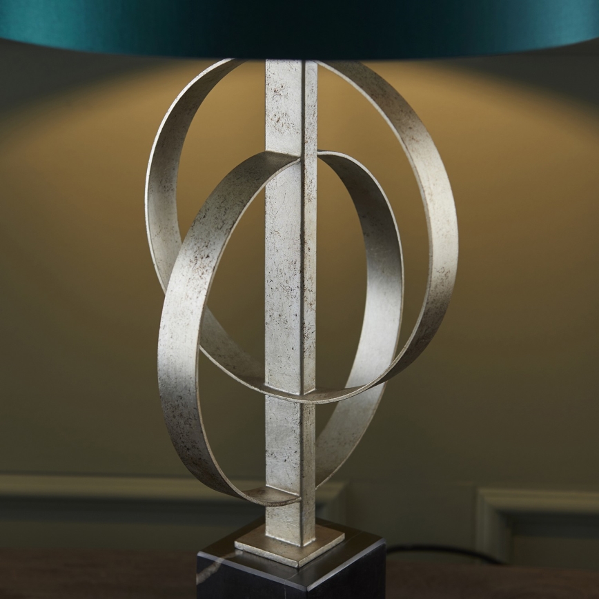 Endon 95225 - Bordlampe 1xE27/10W/230V blå/grå/sort