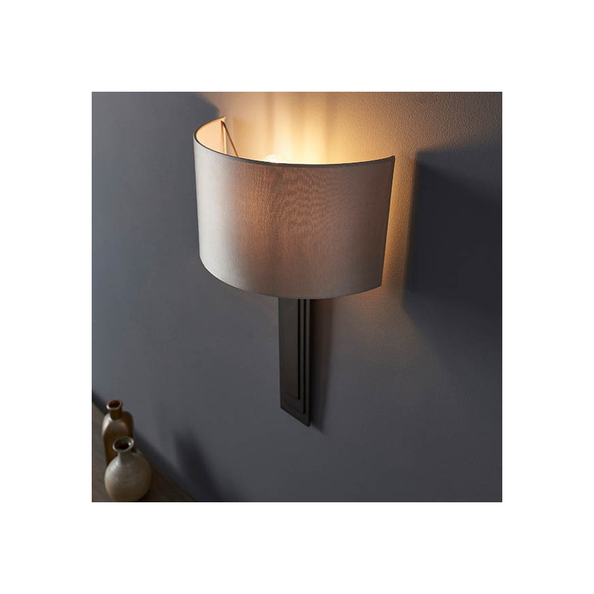 Endon 95271 - Væglampe CARLTON 1xE27/10W/230V bronze