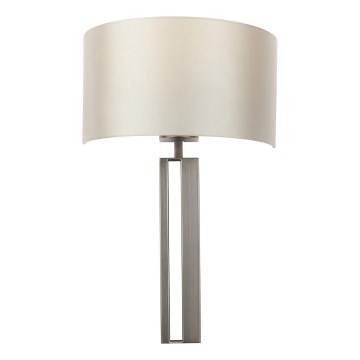 Endon 95449 - Væglampe 1xE27/10W/230V beige/mat krom