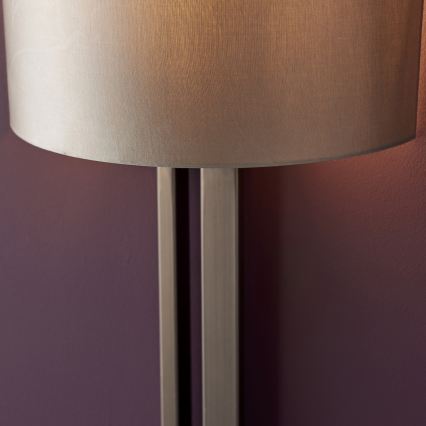 Endon 95449 - Væglampe 1xE27/10W/230V beige/mat krom