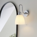 Endon 95506 - Badeværelses væglampe PIPER 1xE27/10W/230V IP44 blank krom/hvid
