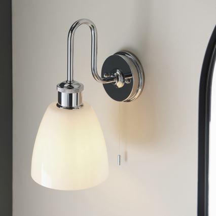 Endon 95506 - Badeværelsesvæglampe PIPER 1xE27/10W/230V IP44 poleret krom
