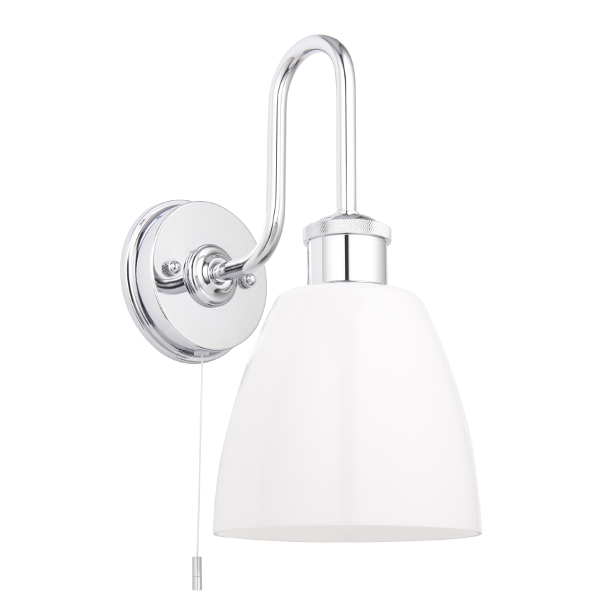 Endon 95506 - Badeværelsesvæglampe PIPER 1xE27/10W/230V IP44 poleret krom